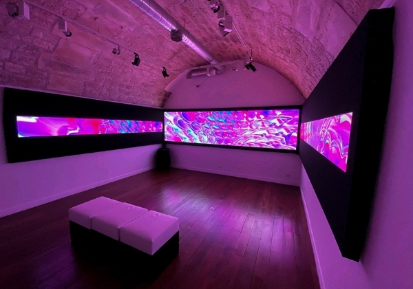 ecrans led horizontal indoor galerie digitale